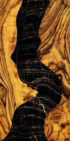 Foto de Background of wood and marble - Imagen libre de derechos