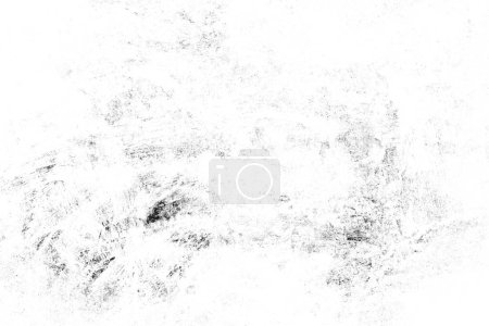 Raue schwarze und weiße Textur Hintergrund. Distressed Grunge Overlay Textur. Abstrakte monochrom strukturierte Wirkung Illustration.