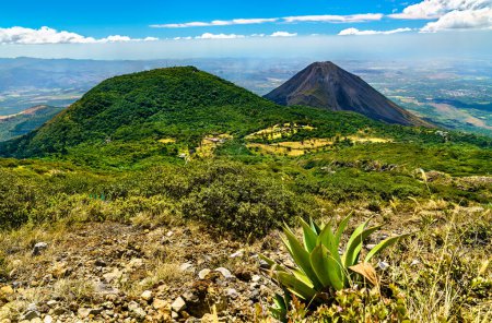 Foto de Volcán Izalco desde el Parque Nacional Cerro Verde en El Salvador, Centroamérica - Imagen libre de derechos