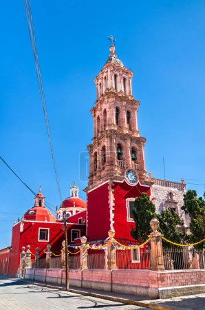 Téléchargez les photos : Paroisse de Saint Philippe l'Apôtre à San Felipe Torres Mochas - Guanajuato, Mexique - en image libre de droit