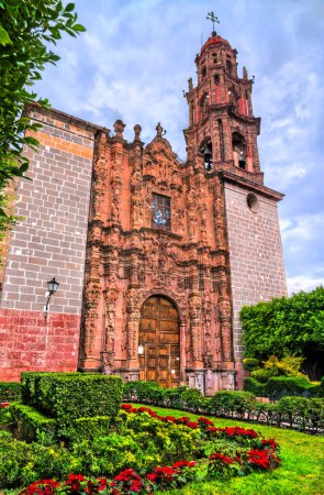 Téléchargez les photos : Eglise de San Francisco à Churrigueresque Style baroque espagnol à San Miguel de Allende, Mexique - en image libre de droit