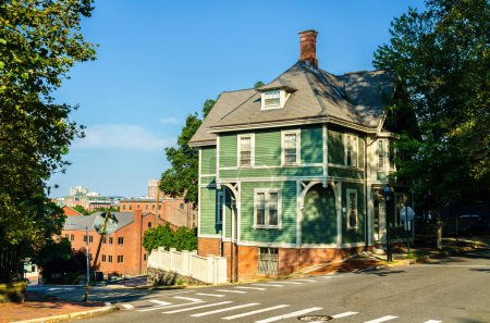Téléchargez les photos : Bâtiment historique sur College Hill à Providence, Rhode Island, États-Unis - en image libre de droit