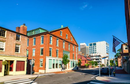 Téléchargez les photos : Bâtiment historique sur Main Street à Providence, Rhode Island, États-Unis - en image libre de droit