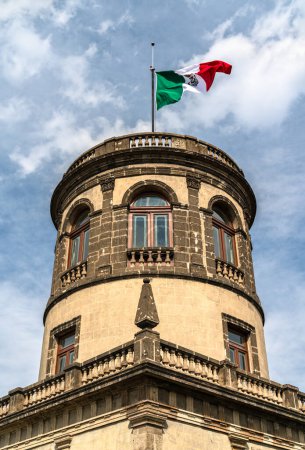 Torre Caballero Alto en el Castillo de Chapultepec en la Ciudad de México, México