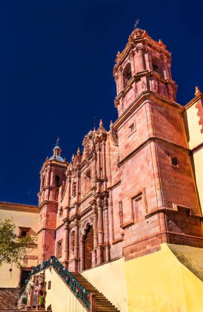 Santo Domingo Church in old town of Zacatecas, UNESCO world heritage in Mexico