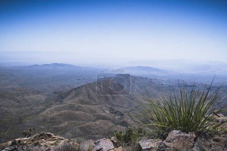 Landscape of Big Bend National park seen from the South Rim trail