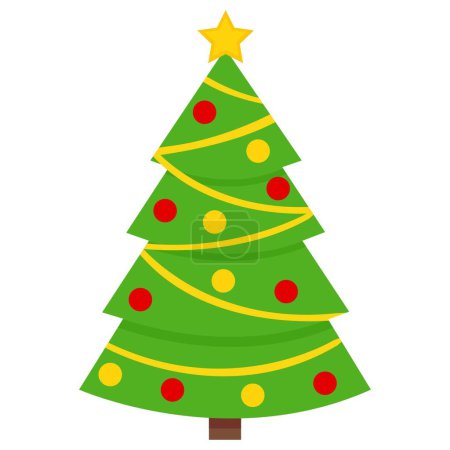 Photo for Christmas Tree Which Can Easily Modify Or Edit - Royalty Free Image