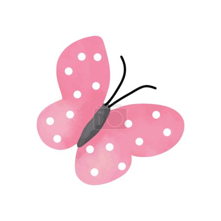 Foto de Mariposa rosa sobre fondo blanco - Imagen libre de derechos