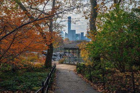 Photo for Hernshead and Ladies' Pavilion in central Park, New York City - Royalty Free Image