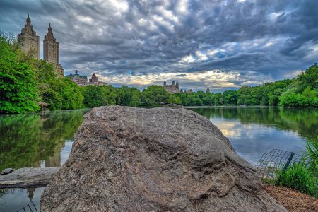 Foto de En el lago en Central Park, Nueva York, Manhattan - Imagen libre de derechos