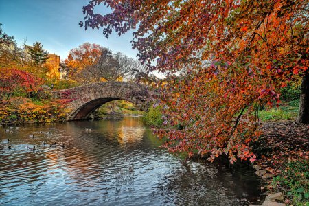 Photo for Gapstow Bridge in Central Park - Royalty Free Image