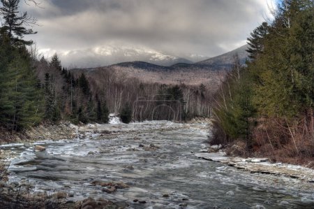 Foto de Otoño en el río Swift en New Hampshire - Imagen libre de derechos