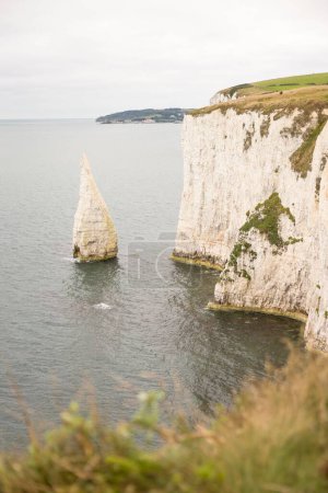 The Pinnacles, Old Harry Rocks. Sea stacks off the Jurassic Coast, UNESCO World Heritage Site in Dorset, UK