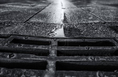 Photo for Sewer detail for cleaning the city - Royalty Free Image