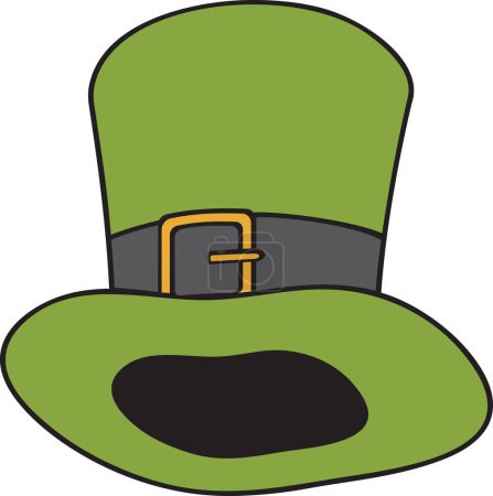 Photo for Leprechaun Green Top Hat. St. Patricks Day Design. Vector Illustration. - Royalty Free Image
