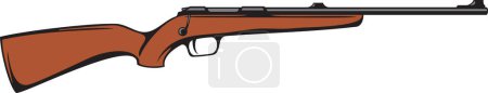 Photo for Hunting Rifle Color. Vector Illustration. - Royalty Free Image