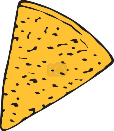 Photo for Nachos. Tortilla Chips. Vector illustration - Royalty Free Image
