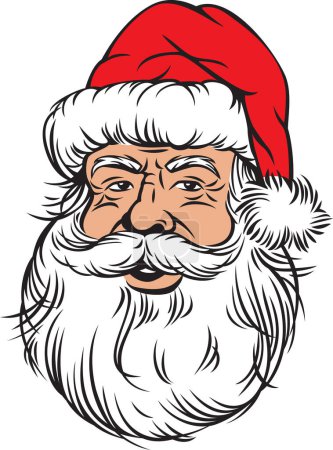 Photo for Santa Claus. Merry Christmas or New Year Design. Vector Illustration. - Royalty Free Image