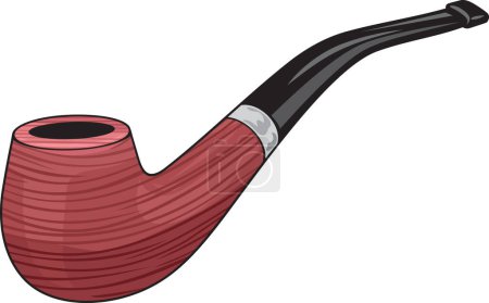 Photo for Smoke Pipe Color. Vector Illustration. - Royalty Free Image