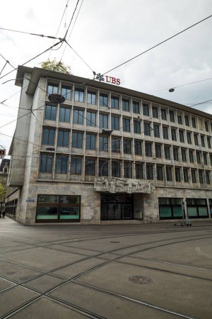 Foto de Edificio sede del banco UBS en Zurich ciudad Suiza el 05-02-2023. - Imagen libre de derechos