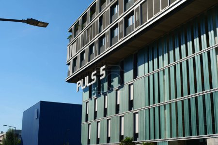 Photo for 11-08-2023 Zurich city Switzerland. Puls 5 building facade in the industrial 5'th quarter - Royalty Free Image