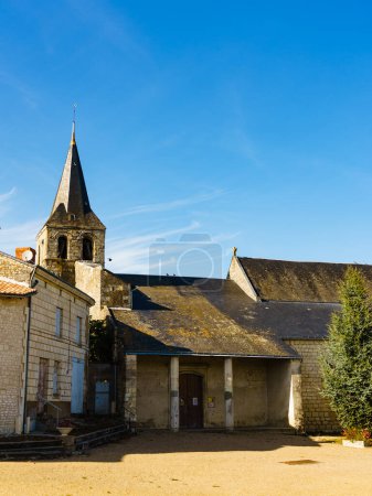 Church in Serigny village small town located west of France, in the Vienne department and Nouvelle-Aquitaine region.