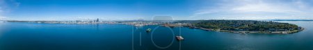 Photo for Complete Panorama- West Seattle and Waterfront, 360 Aerial - Royalty Free Image