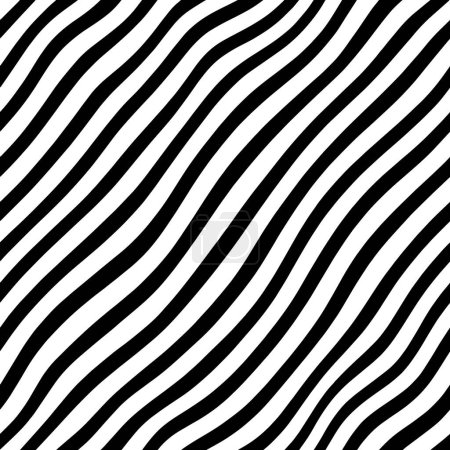 Illustration for Mesmerizing vector optical illusions with black and white seamless patterns. Use geometric shapes and designs to create illusions in your projects. - Royalty Free Image