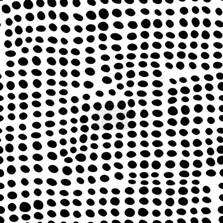 Illustration for Mesmerizing vector optical illusions with black and white seamless patterns. Use geometric shapes and designs to create illusions in your projects. - Royalty Free Image