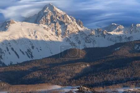 Foto de Paisaje invernal de las Montañas San Juan de Dallas Divide, Colorado, EE.UU. - Imagen libre de derechos