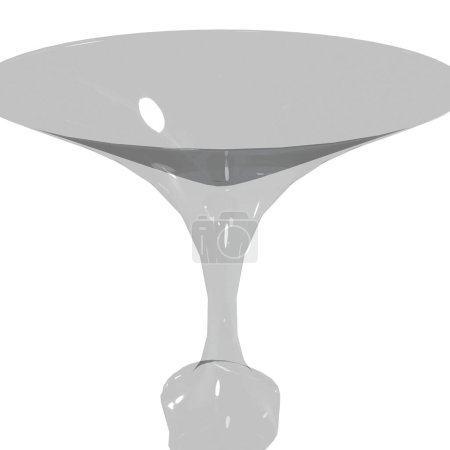 Foto de Vidrio de martini aislado sobre fondo blanco - Imagen libre de derechos