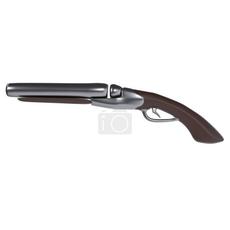 Photo for Shotgun isolated on white background. High quality 3d illustration - Royalty Free Image