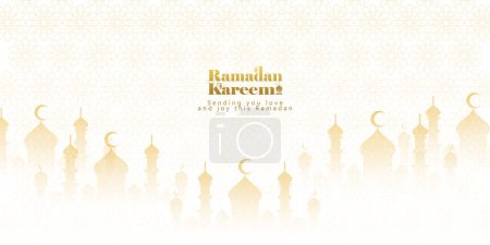 Photo for Elegant Ramadan Kareem Background, for poster, frame concept, flyer, poster. - Royalty Free Image