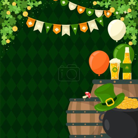 Photo for Saint patrick day background for poster, banner, sales, flyer - Royalty Free Image