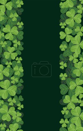 Photo for Elegant Saint Patrick's Day Background with clover leaves, for banner, flyer, poster, sales, etc - Royalty Free Image