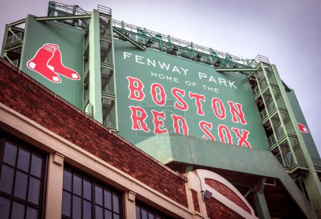 Photo for The Fenway Park Stadium architecture in Boston, Massachusetts, USA. - Royalty Free Image