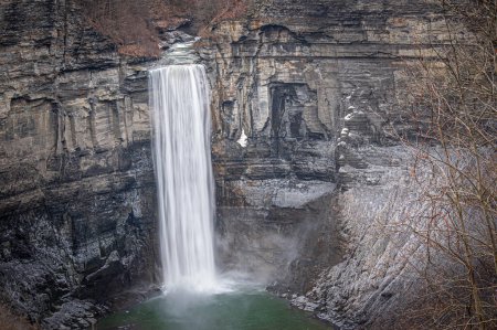 The tall Taughannock Falls in the Finger Lake region of New York state.