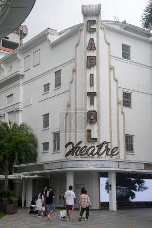 Photo for Singapore- 27 Nov, 2021: Capital Theatre in Singapore. Capitol Theatre, briefly Kyo-Ei Gekijo, is a historic cinema and theatre located in Singapore - Royalty Free Image