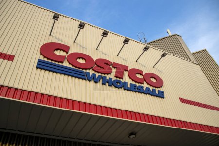 Photo for Shanghai, China- 3 Dec, 2023: Logo and shop of Costco in Shanghai, China. The retail giant opened its first store on the Chinese mainland in 2019 in Shanghai - Royalty Free Image