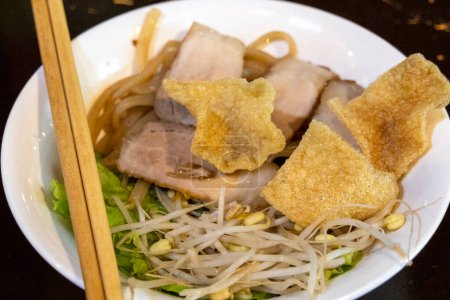 Cao Lau nouilles de Hoi An, Vietnam. Cao Lau Noodles Hoi An est un aliment traditionnel vietnamien à Quang Nam