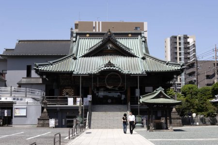 Foto de Kawagoe, Japón- 17 de mayo de 2024: Naritasan Kawagoe Betsuin Hongyoin en Kawagoe, Japón. Es un templo fundado al final del período Edo en 1853. - Imagen libre de derechos