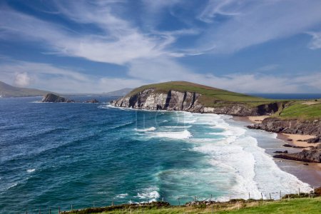Panoramic view of Dunquin bay in Co. Kerry, Ireland