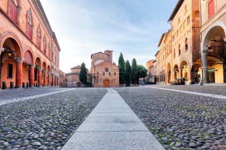 Bologna, Italien - Die Basilika Santo Stefano, das heilige Jerusalem, bekannt als Sieben Kirchen. Region Emilia-Romagna.