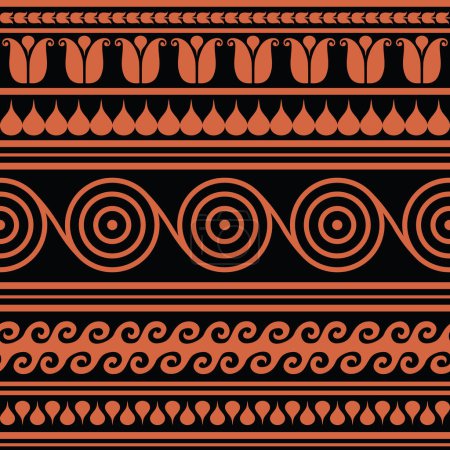 Téléchargez les illustrations : Antic Greek ornamental seamless pattern - en licence libre de droit