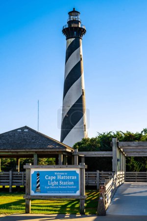 Téléchargez les photos : Cape Hatteras NS, NC, USA - 13 août 2022 : Le phare de Cape Hatteras - en image libre de droit