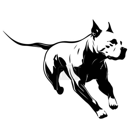 Téléchargez les illustrations : Modèle vectoriel de dessin d'icône de logo de chien - en licence libre de droit