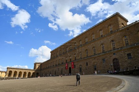 Photo for The Pitti Palace in the city of Florence in Tuscany - Royalty Free Image