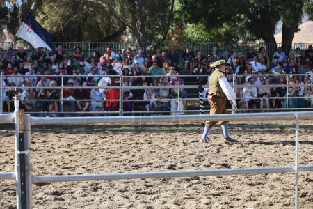 Photo for 9-11-2022: Hollister, California: People in period costumes at a Renaissance faire, Hollister California, Knights jousting - Royalty Free Image