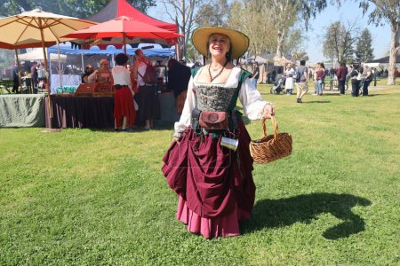 Photo for 4-15-2023: Visalia, California: People in period costumes at a Renaissance Faire - Royalty Free Image