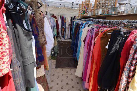 Photo for 4-15-2023: Visalia, California: Vendors and art in period costumes at a Renaissance Faire - Royalty Free Image